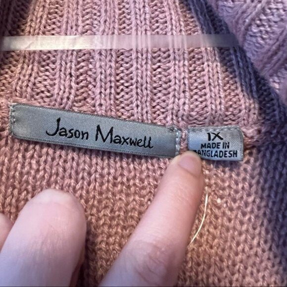 NWT Jason Maxwell Open Front Knitted Cardigan 1X - Picture 8 of 9